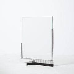 Art Deco Machine Age Chrome and Bakelite Picture Frame