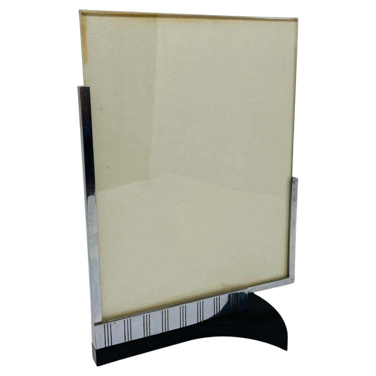 Art Deco Machine Age Chrome and Black Bakelite Picture Photo Frame by ...
