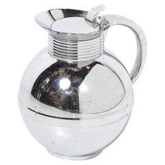 Art Deco Machine Age Chrome Coffee Pot/Pitcher signed Manning Bowman