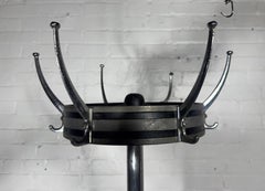 Art Deco / Machine Age Chrome & Enamel Coat Rack . Wolfgang Hoffmann / Howell