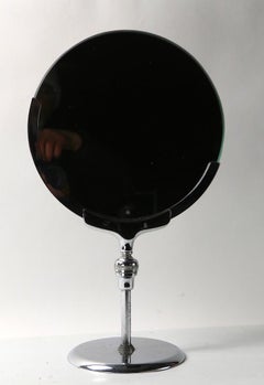 Art Deco Machine Age Chrome Make Up Mirror