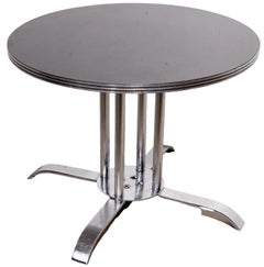 Art Deco Machine Age Chrome Table by McKay Craft Furniture Made in USA c 1930's