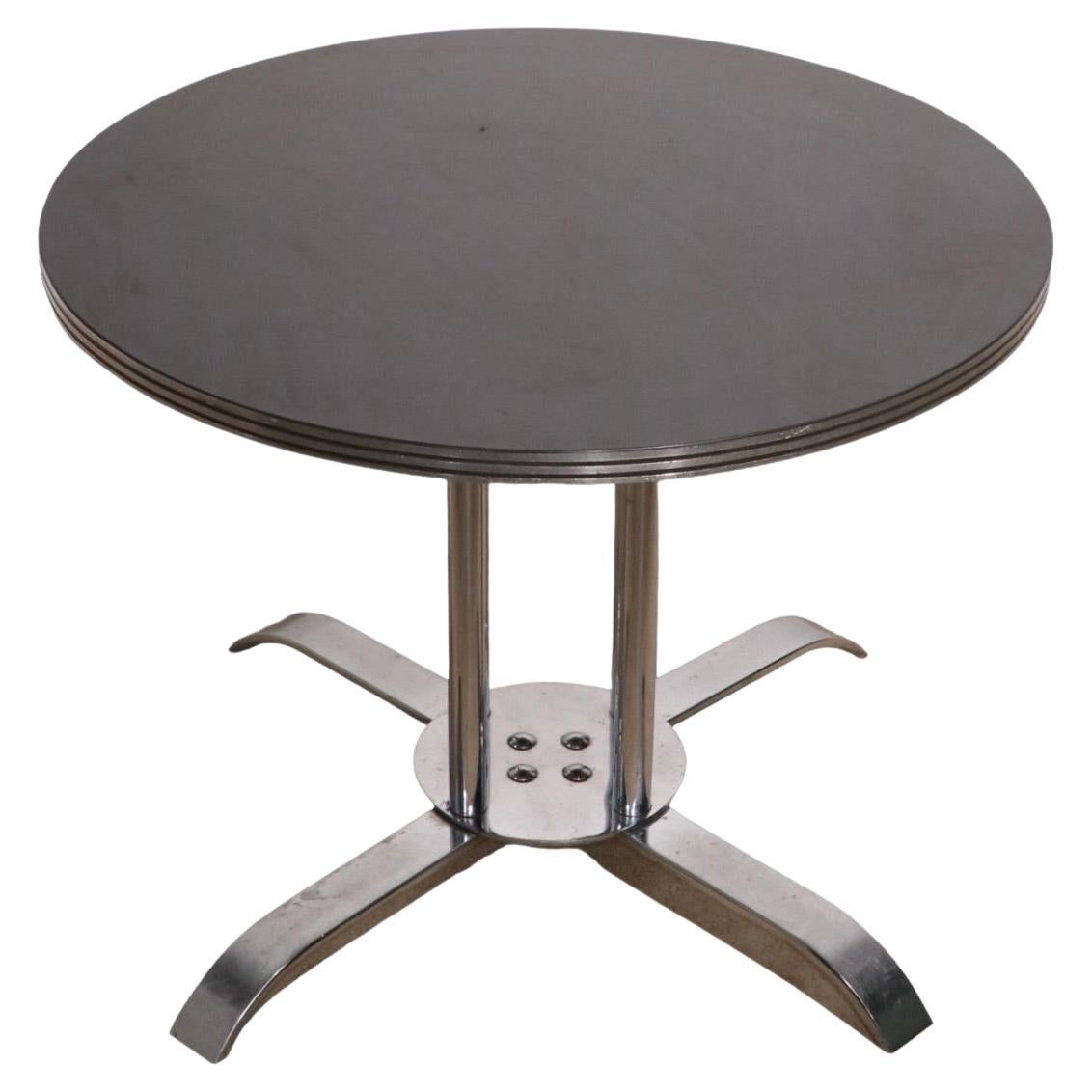 Art Deco Machine Age Chrome Table by McKay Craft Furniture Made in USA c 1930's For Sale
