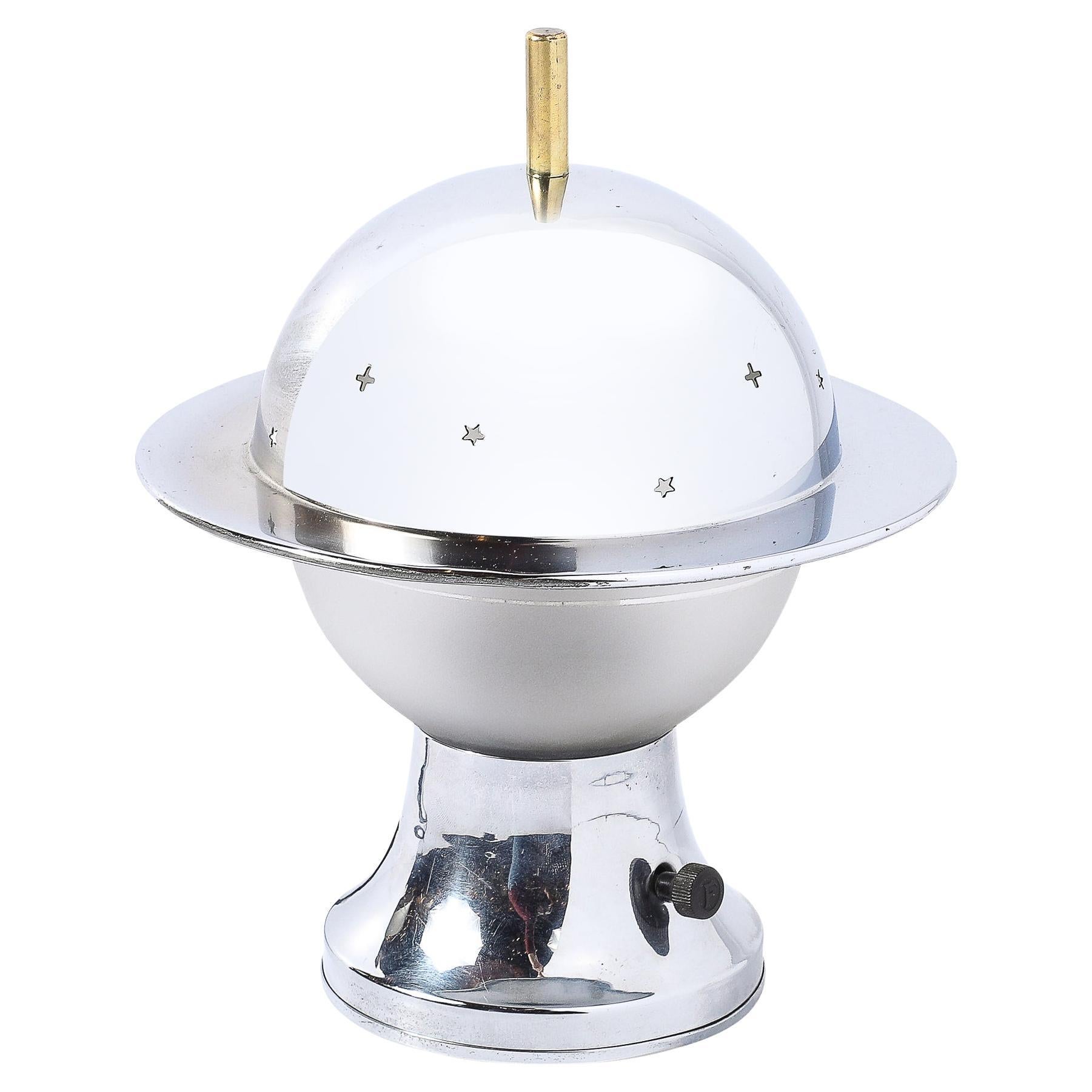 Art Deco Machine Age Constellation Table Lamp by Walter Von Nessen for Chase im Angebot