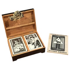 Art Deco / Machine Age Contract Bridge Playing Card Set in Presentation Box