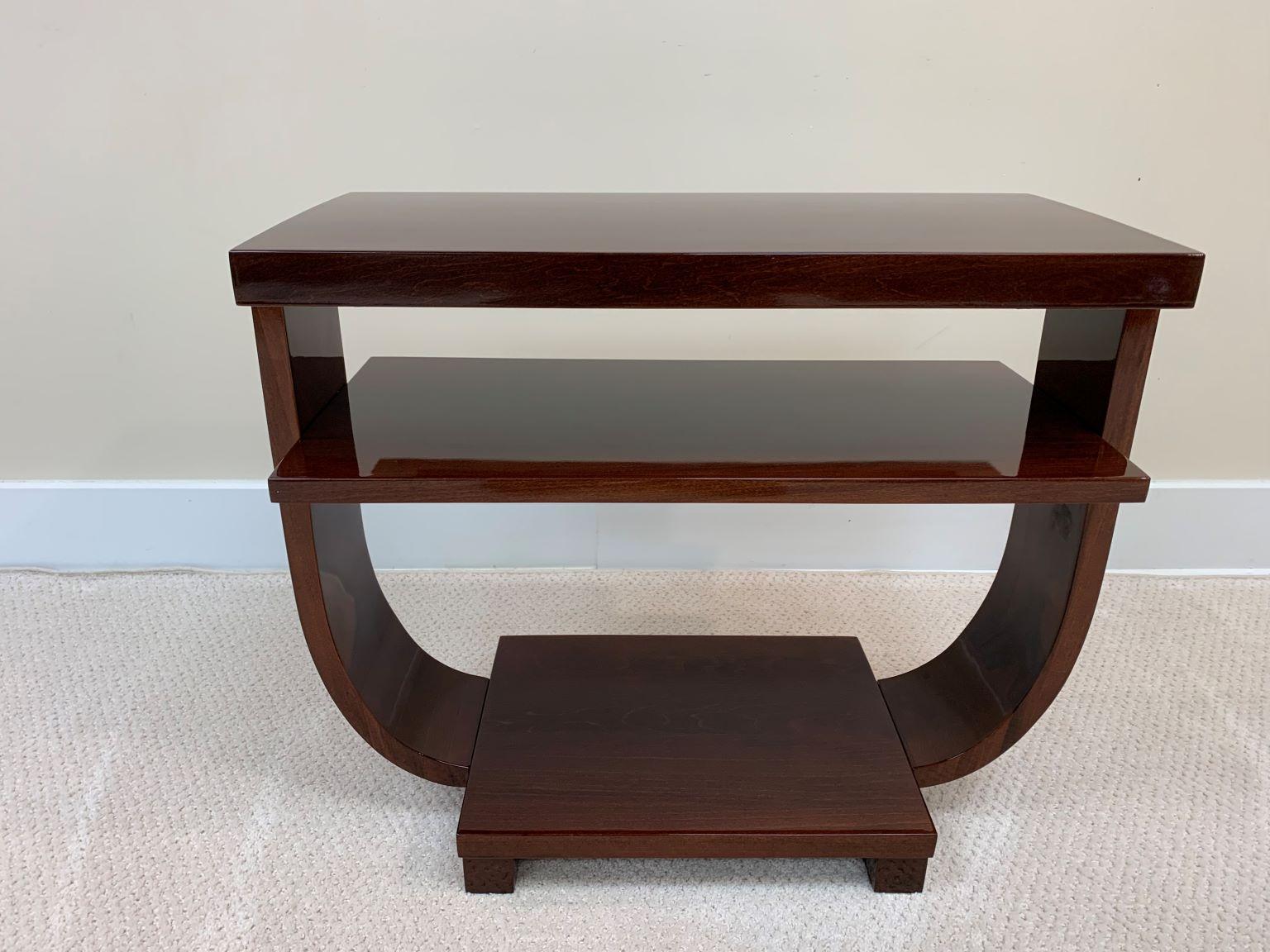 Maple Art Deco Machine Age End Tables by Modernage Furniture Company, Circa 1930's