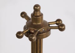 Art Deco Machine Age Fireplace Tool Set in Brass