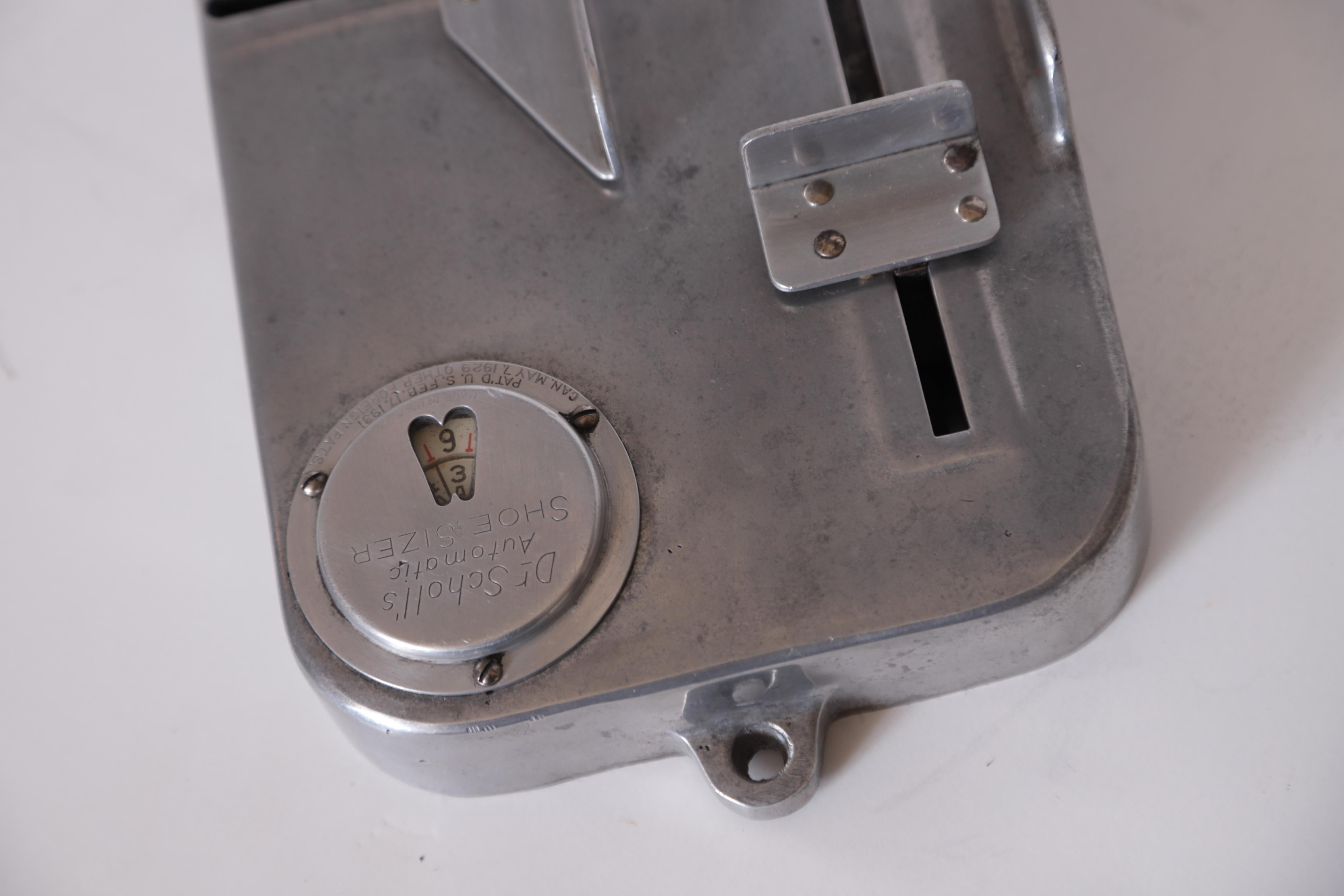 Art Deco Machine Age Industrial Design Patented Dr. Scholl's Shoe-Sizer Computer 3