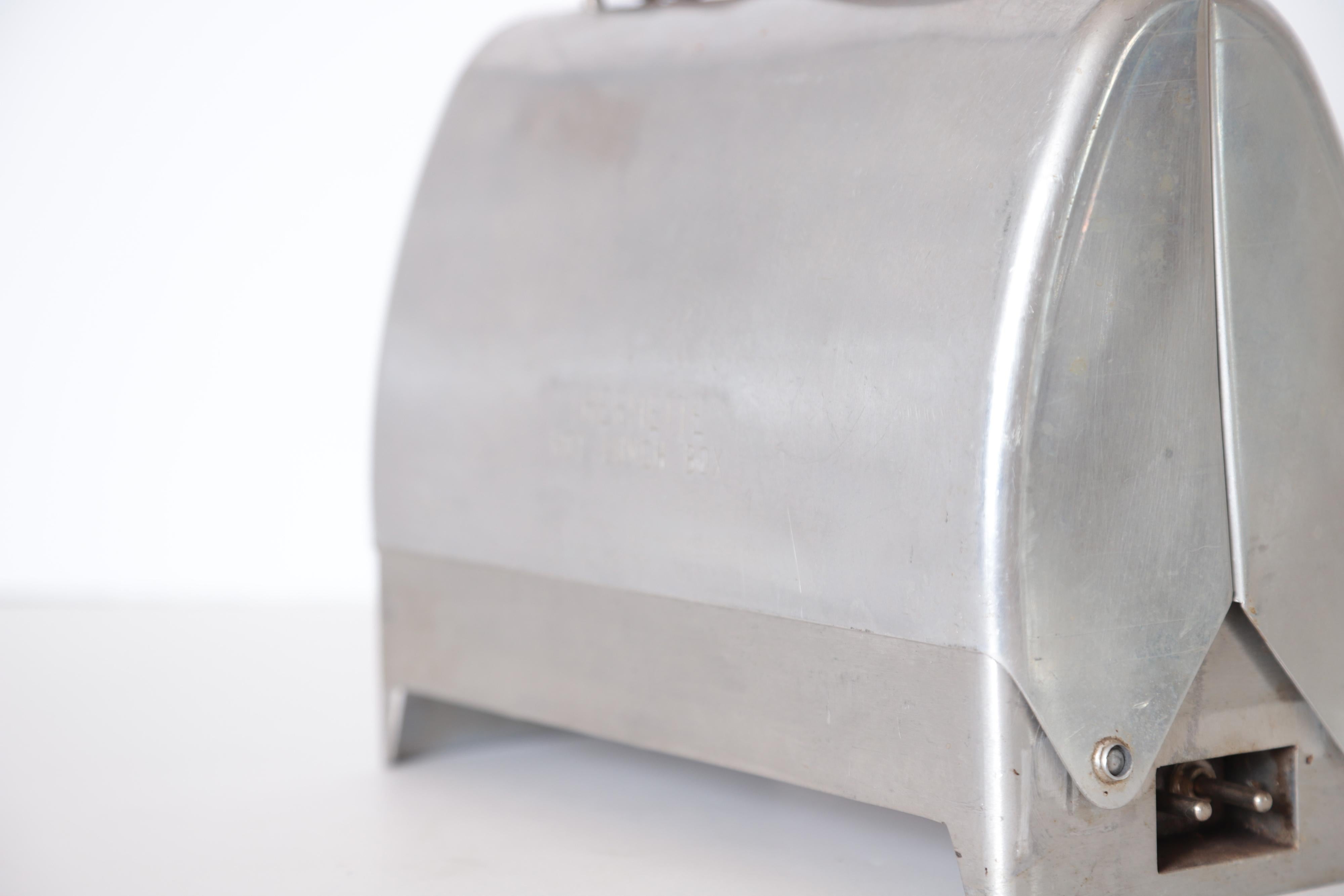 Art Deco Machine Age Industrial Design Thermette Hot Lunch Box by Privett Mfg. 6