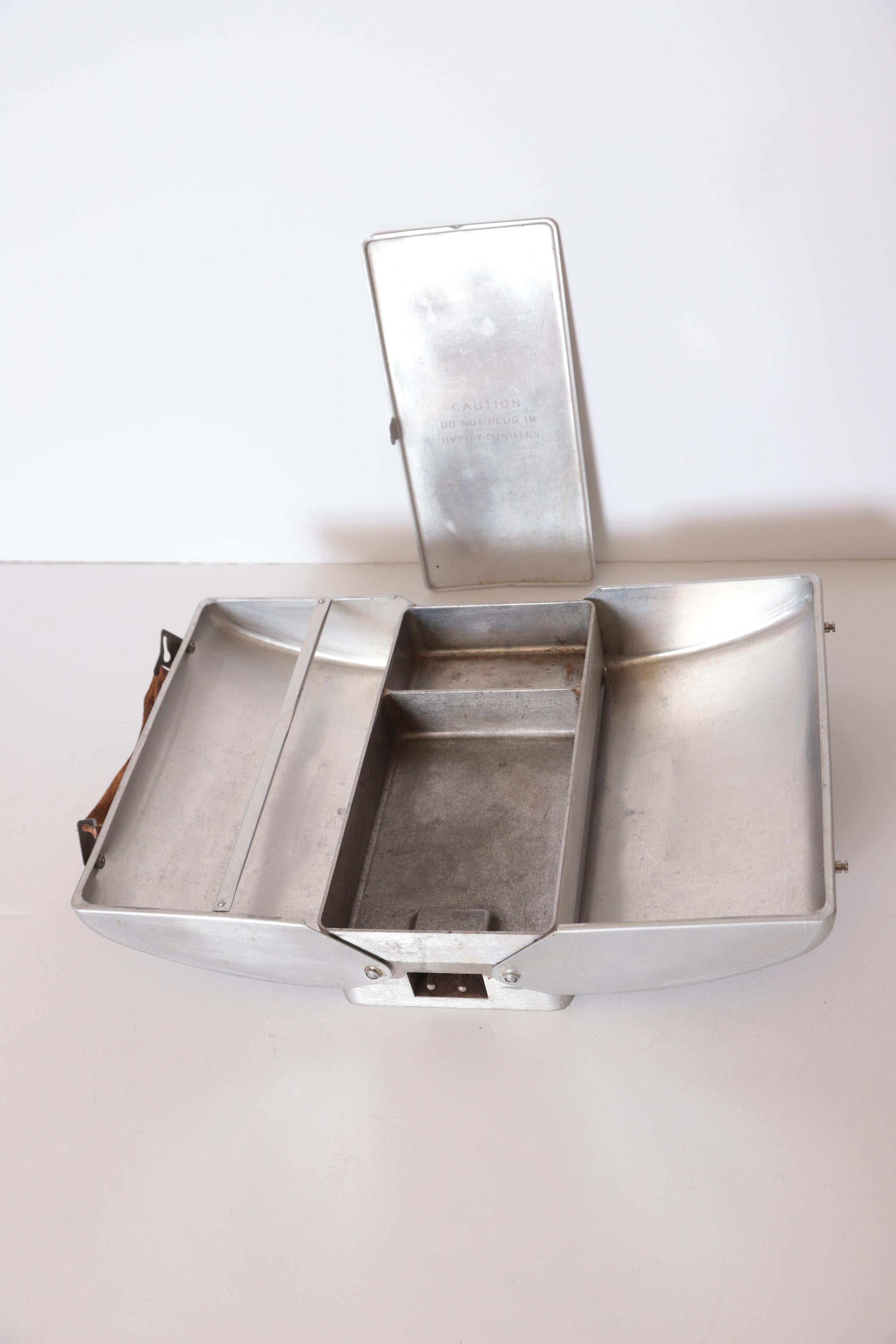 Art Deco Machine Age Industrial Design Thermette Hot Lunch Box by Privett Mfg. 1