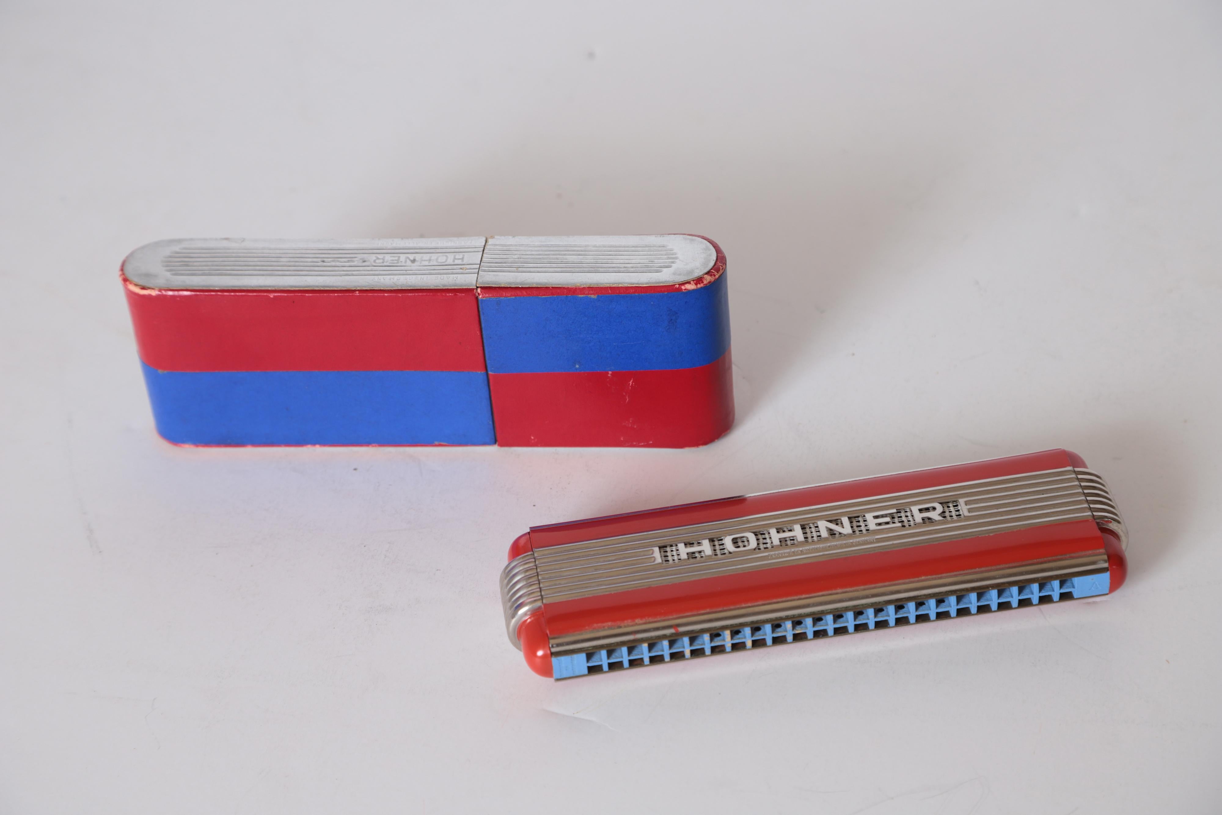 Art Deco Machine Age John Vassos Streamline Harmonica for Hohner, circa 1936 For Sale 1