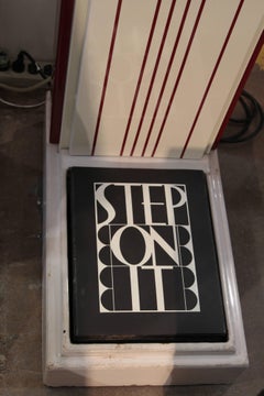 Art Deco Machine Age Joseph Sinel "Step On It" Coin-Operated Skyscraper Scale