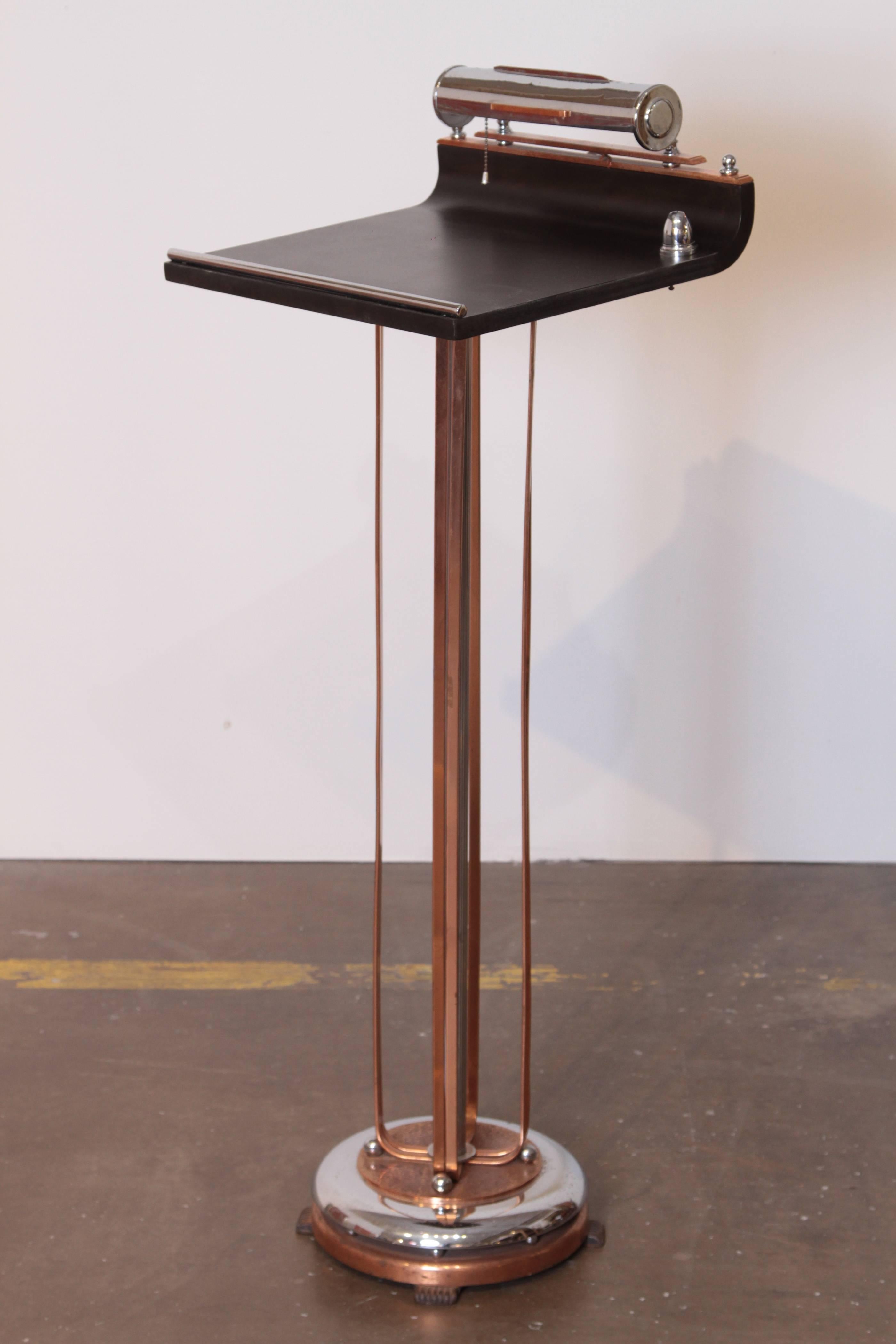 metal podium stand
