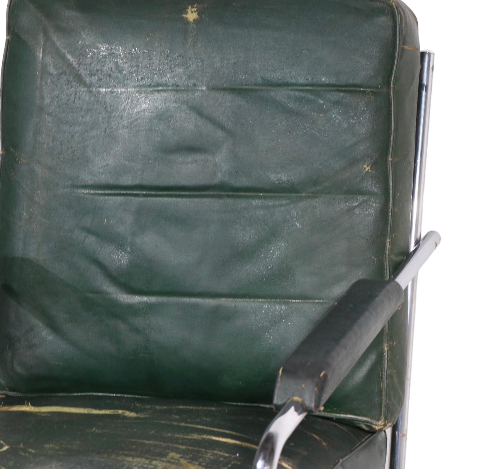 Art Deco Machine Age Lounge Chair entworfen von Gilbert Rohde für Troy Sunshade  im Angebot 6
