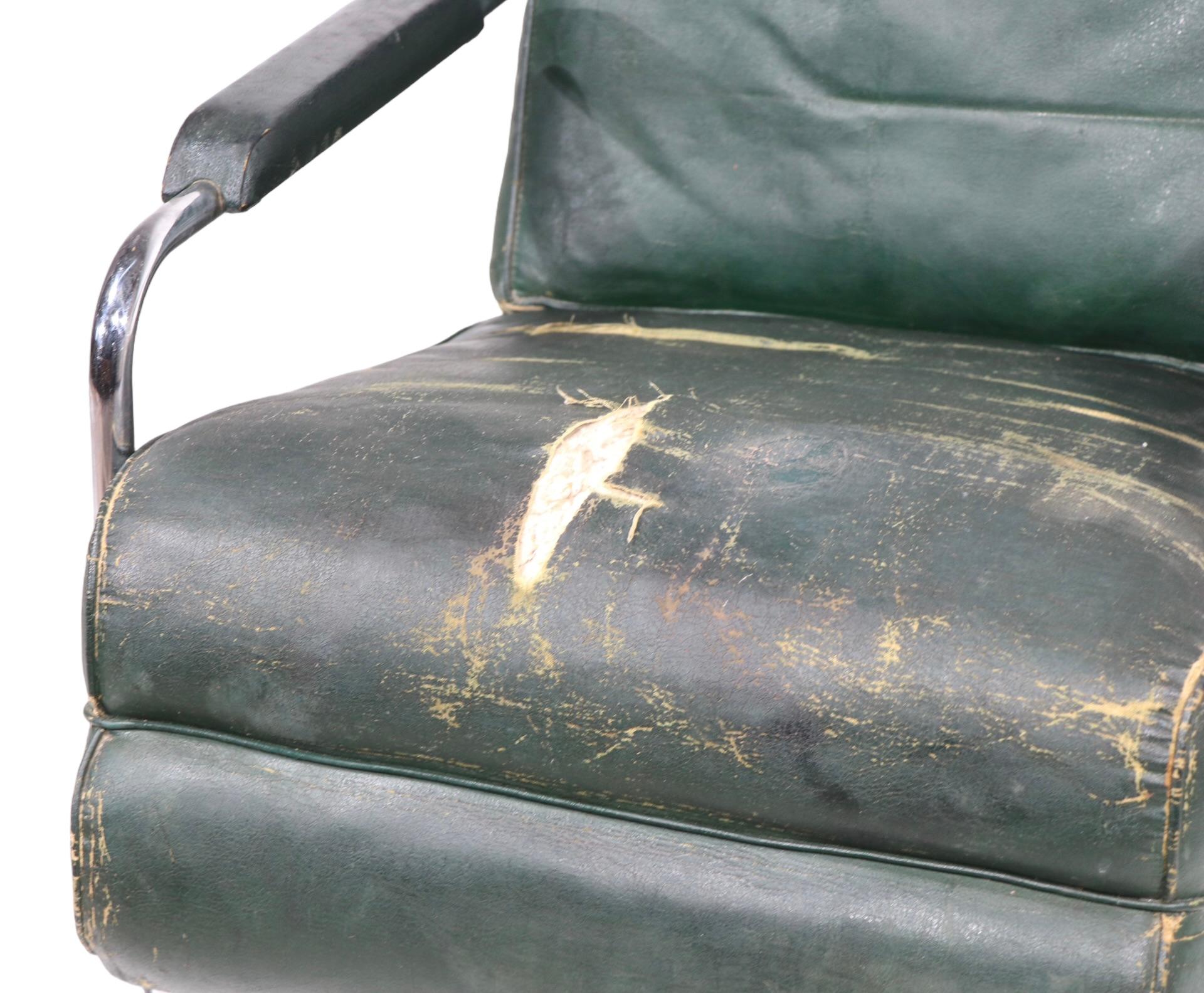 Chaise longue Art Deco Machine Age, designée par Gilbert Rohde pour Troy Sunshade en vente 7