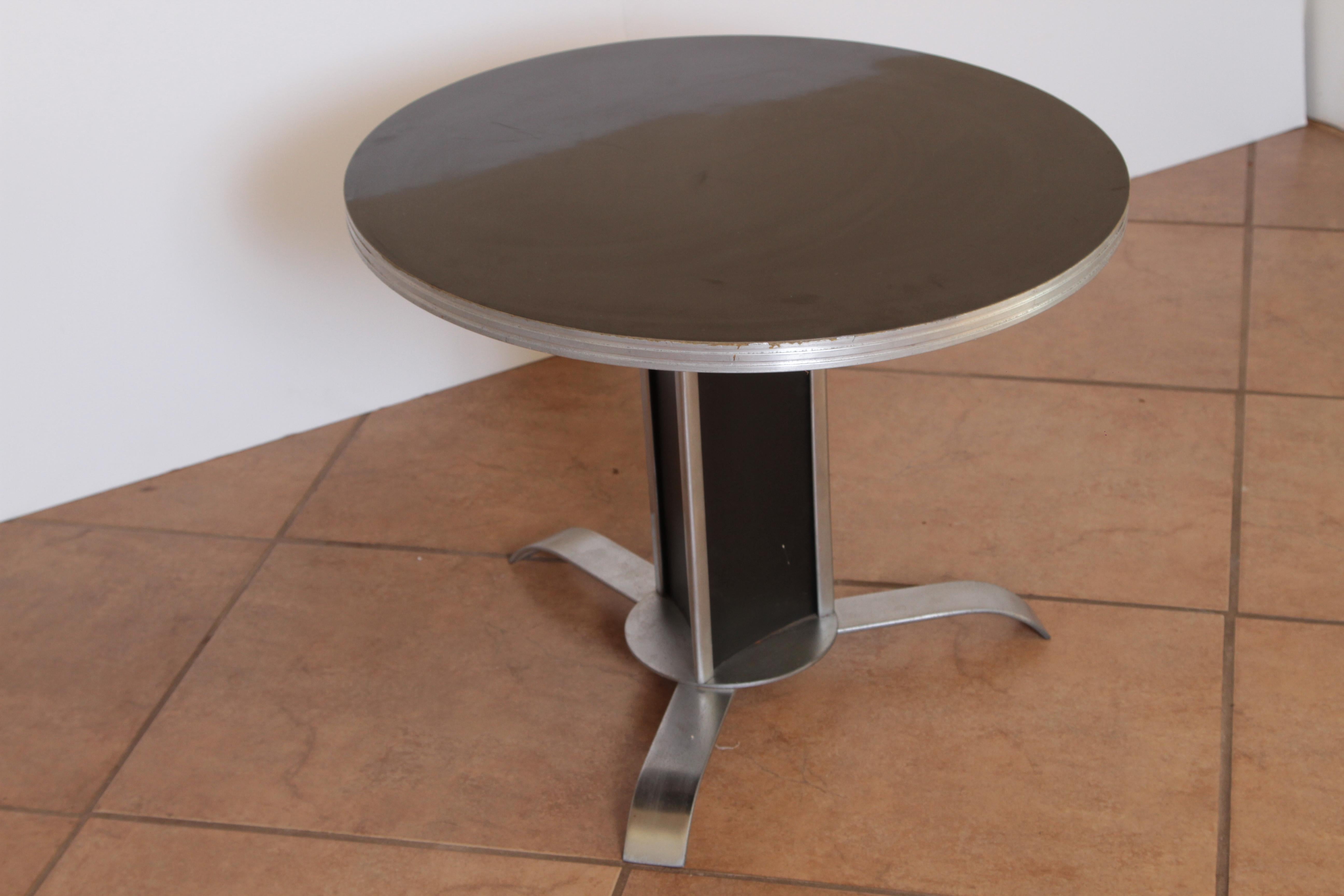 Art Deco Machine Age McKay Craft Occasional Cocktail Coffee Side Table For Sale 11