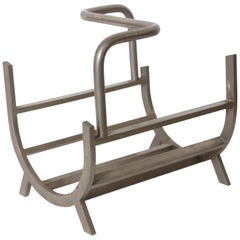 Art Deco Machine Age Modernist Magazine Rack or Log Holder