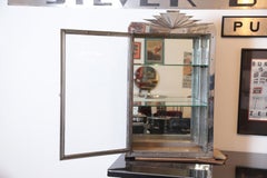 Art Deco Machine Age Odeon Style Vitrine / Display Cabinet Chrome REDUCED