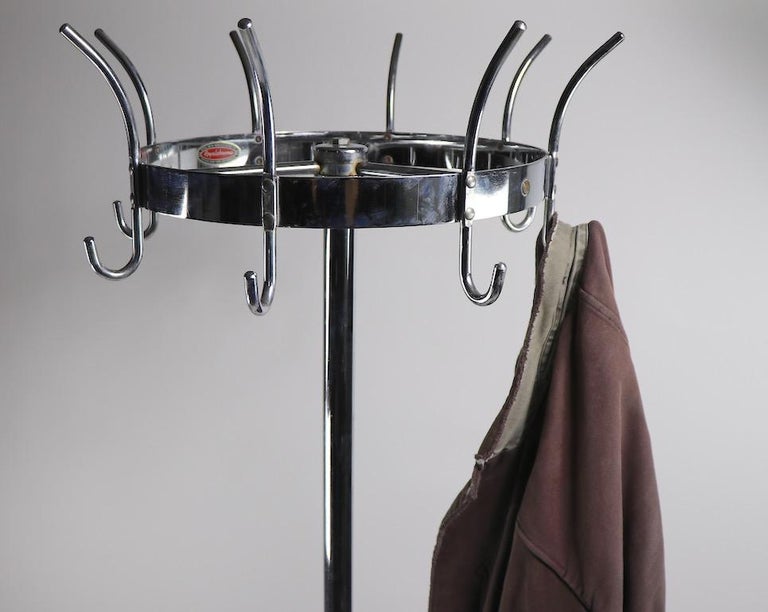 Art Deco Machine Age Revolving Coat Hat Rack by Royalchrome at 1stDibs ...