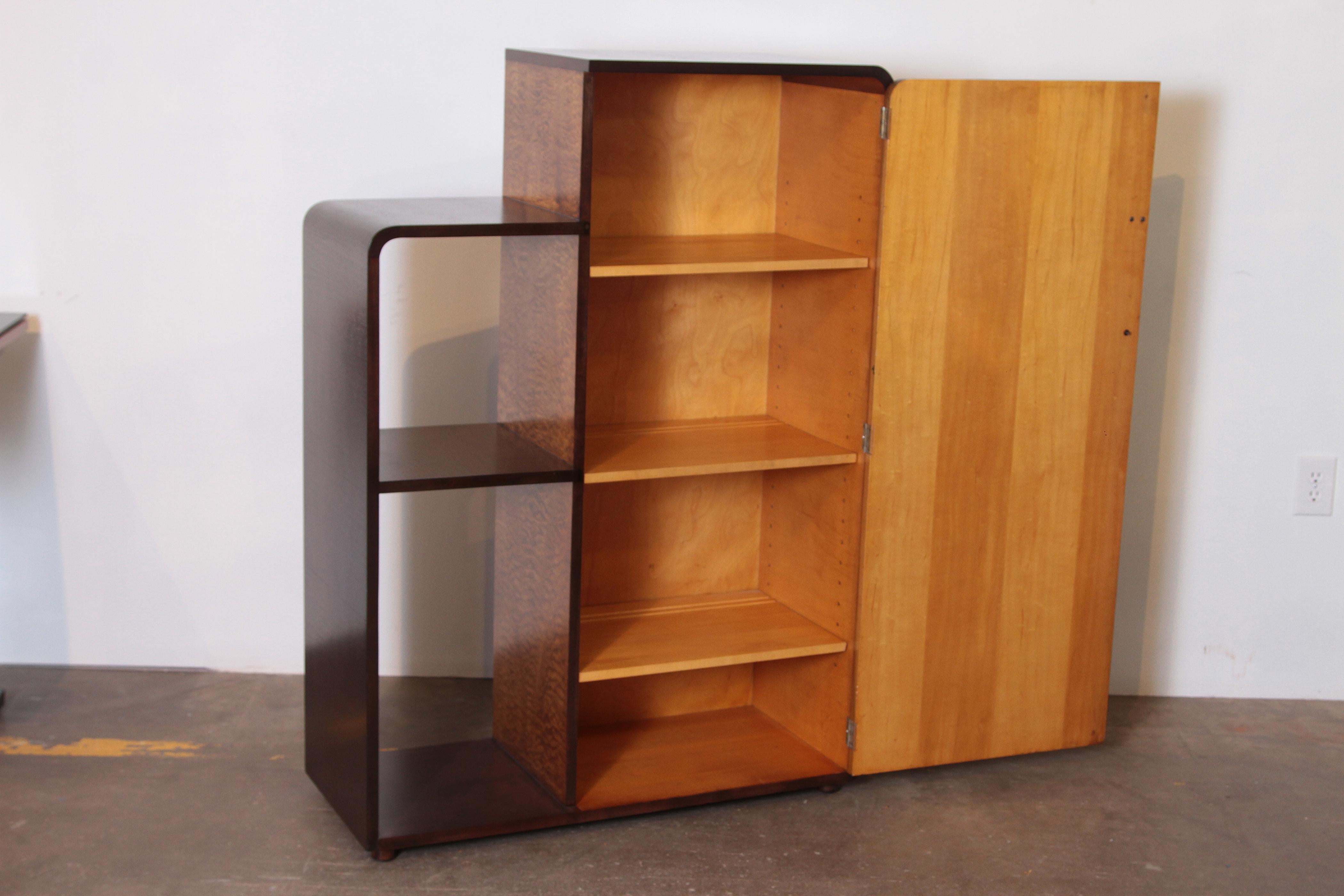 American Art Deco Machine Age Russel Wright Modern Furniture by Heywood Wakefield Cabinet