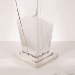 Art Deco Machine Age Skyscraper Style Silver Plate Decanter by E. & J.B