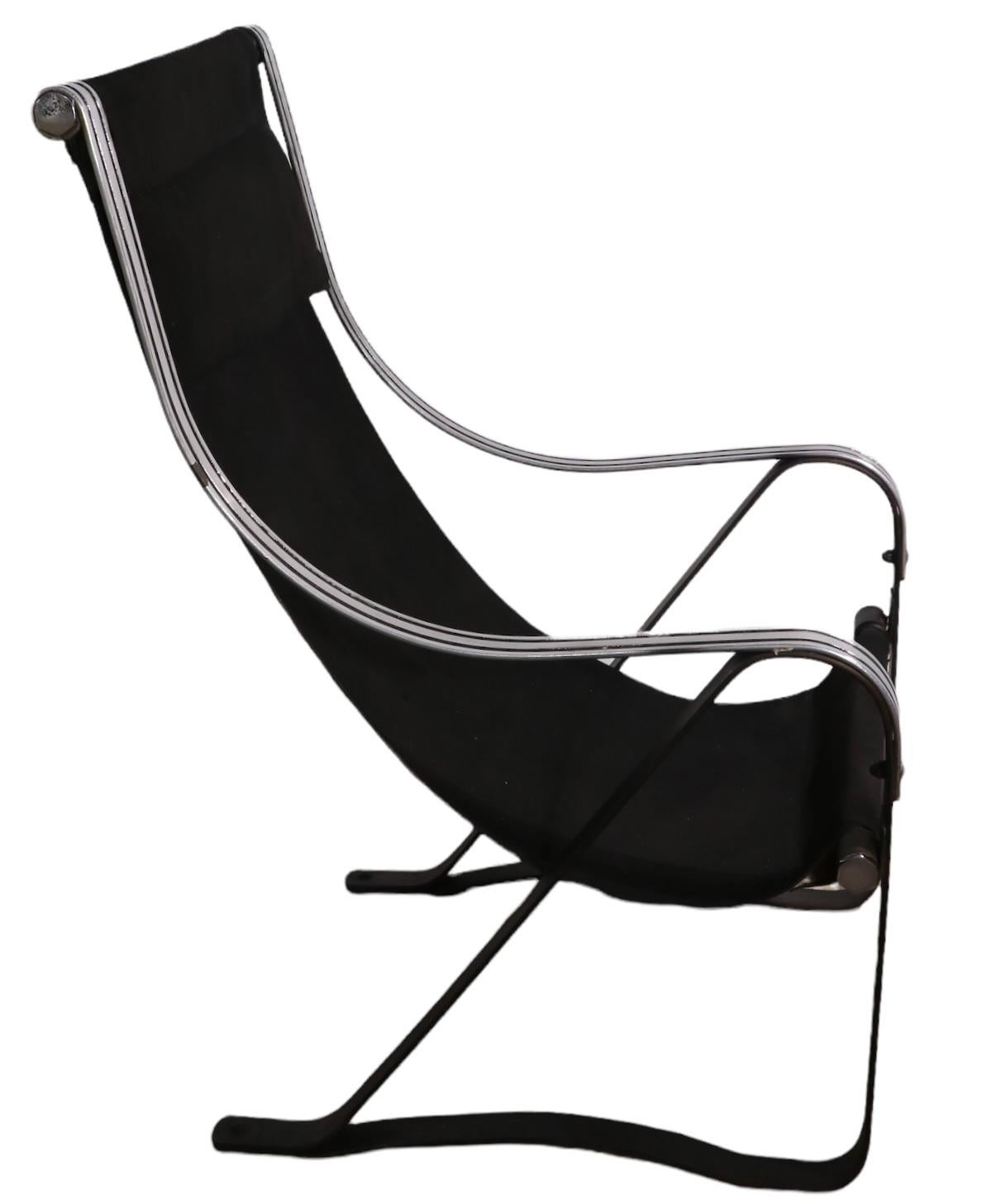 Art Deco Machine Age Sling Chair by McKay Craft Furniture Company For Sale 2