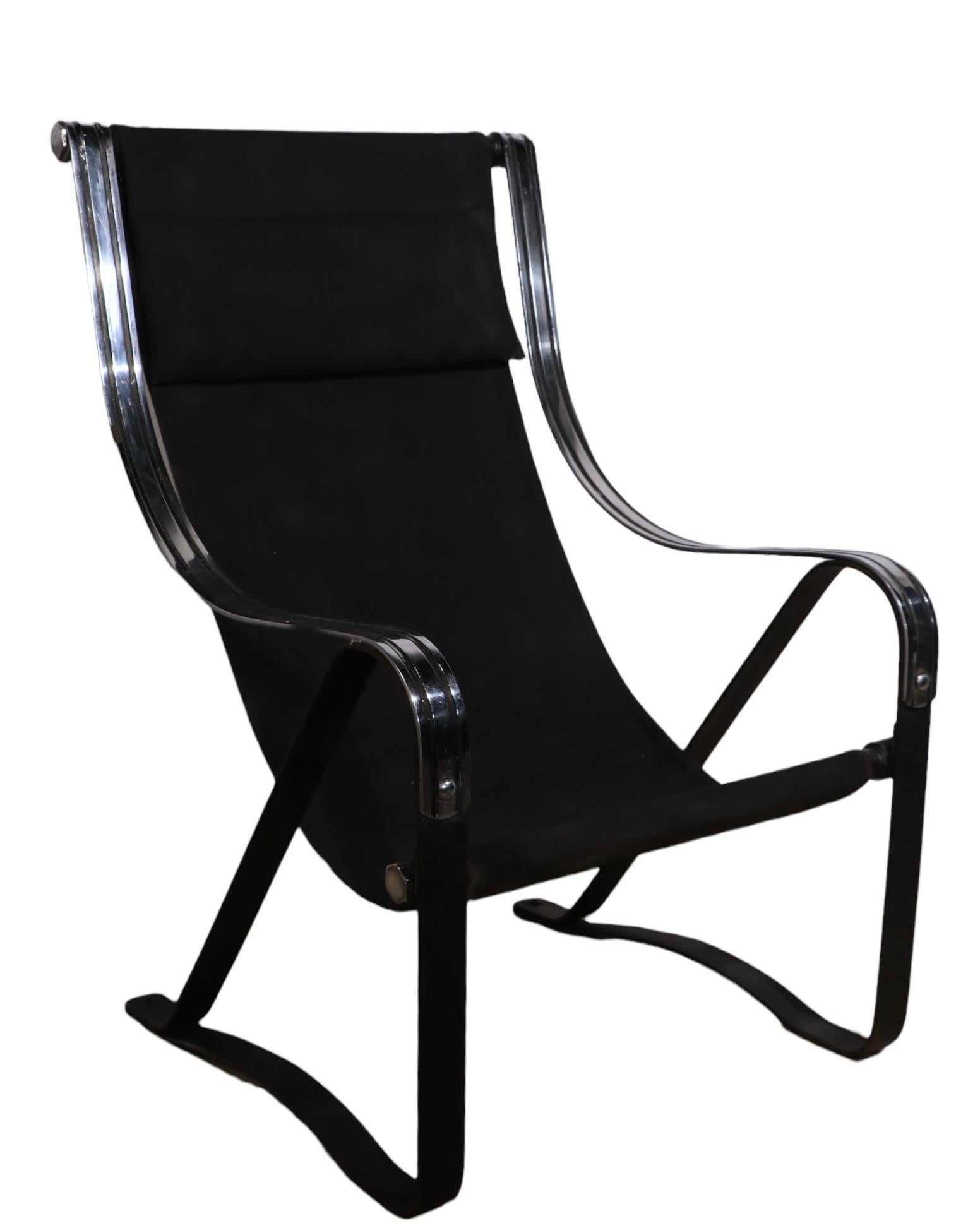 Art-Déco-Sling Chair aus dem Maschinenzeitalter von McKay Craft Furniture Company (20. Jahrhundert) im Angebot