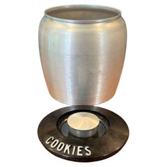 Art Deco Machine Age Spun Aluminum Cookie Jar by RJX
