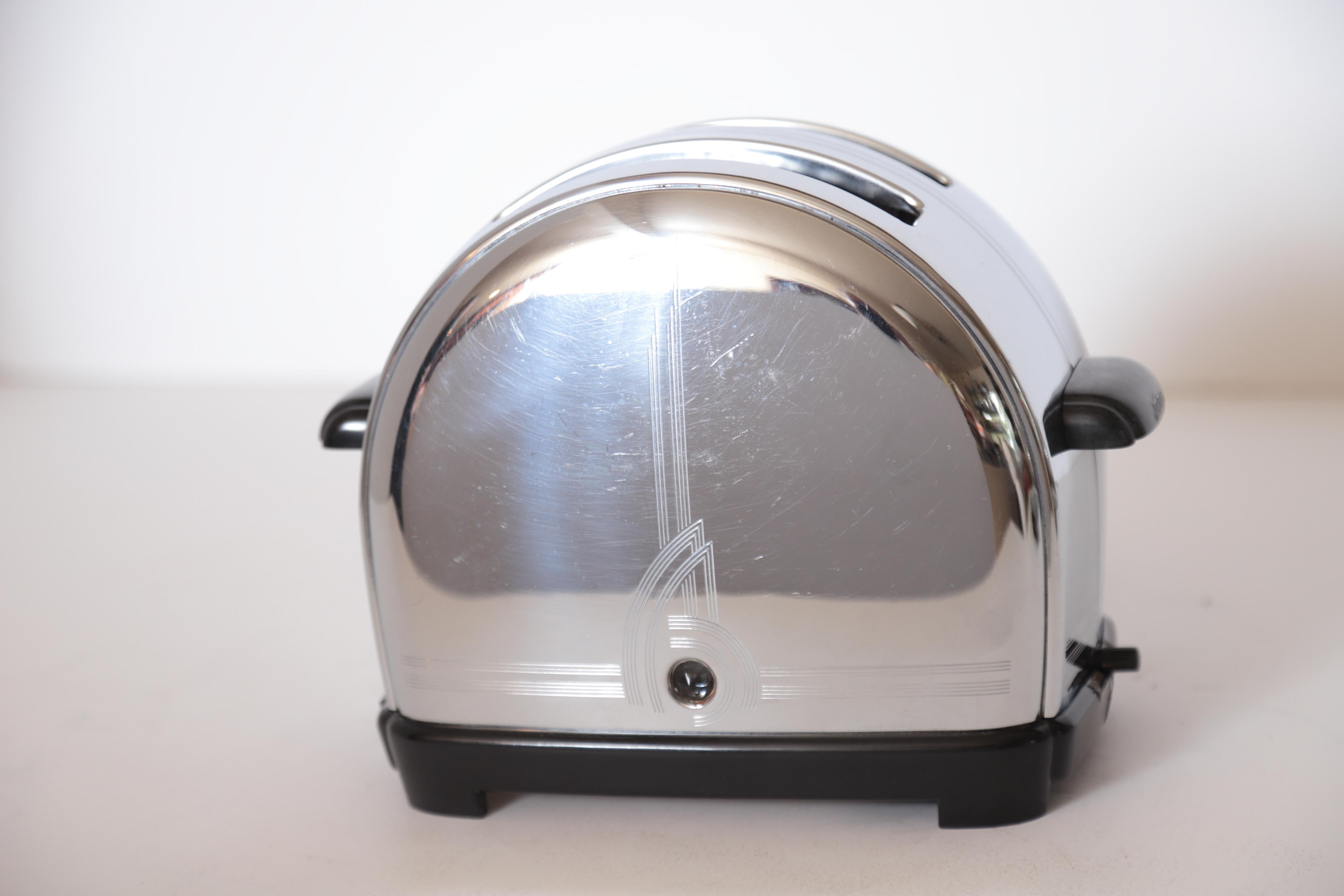 Art Deco Machine Age Sunbeam T-9 Toaster Iconic Patented Complete Breakfast Set For Sale 6