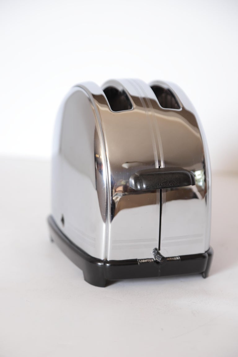 Art Deco Machine Age Sunbeam T9 Toaster Iconic Patented Complete