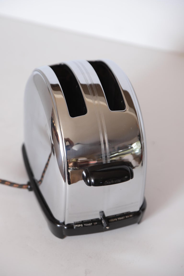 Art Deco Machine Age Sunbeam T9 Toaster Iconic Patented Complete