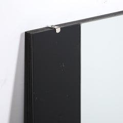 Art Deco Machine Age Tri-Panel Vitrolite Mirror