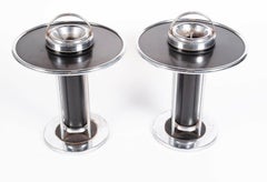 Art Deco Machine Age Wolfgang Hoffman for Howell Smoking Stand Ashtrays 1935
