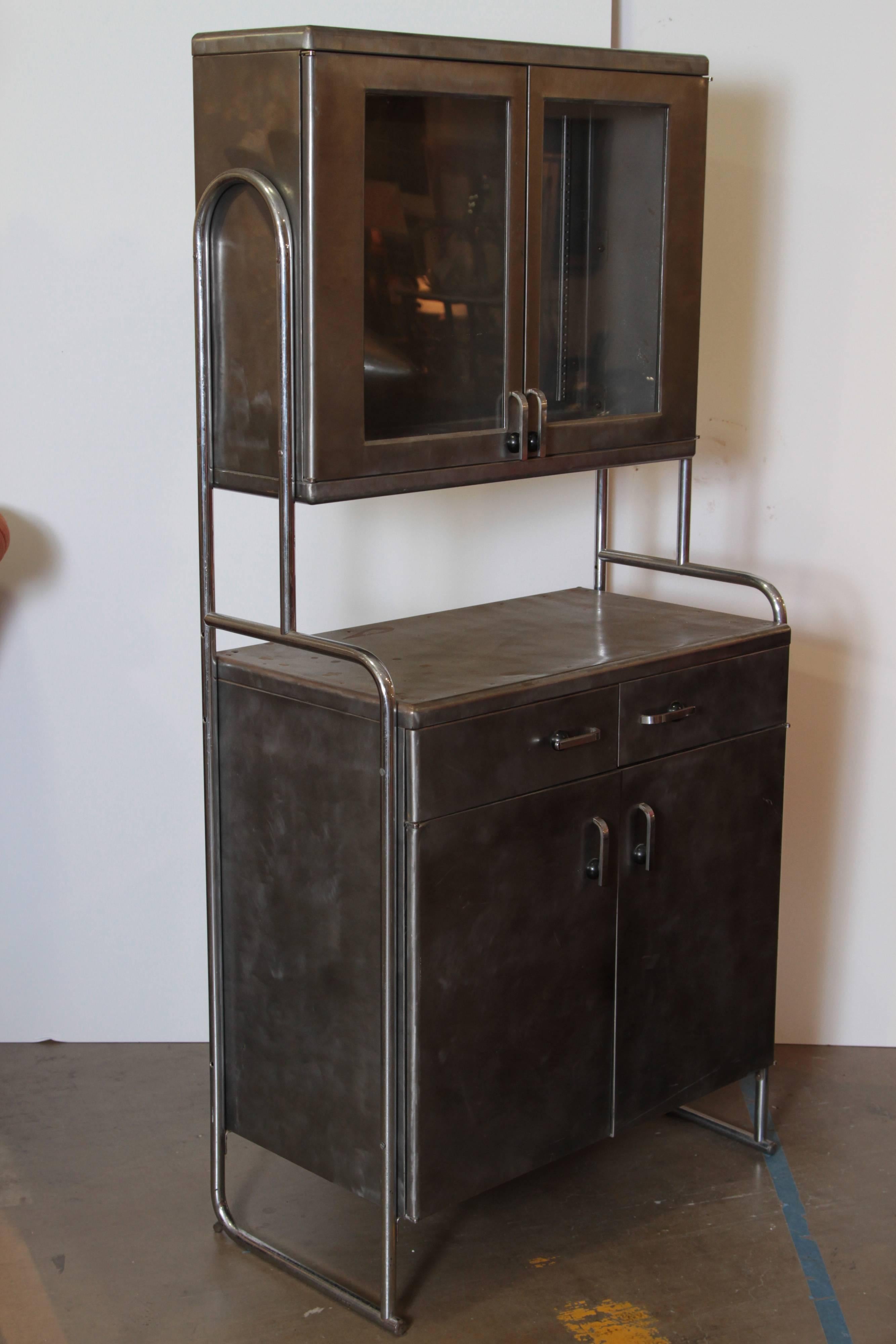American Art Deco Machine Age Wolfgang Hoffmann Attribution, Rare Cabinet by Howell