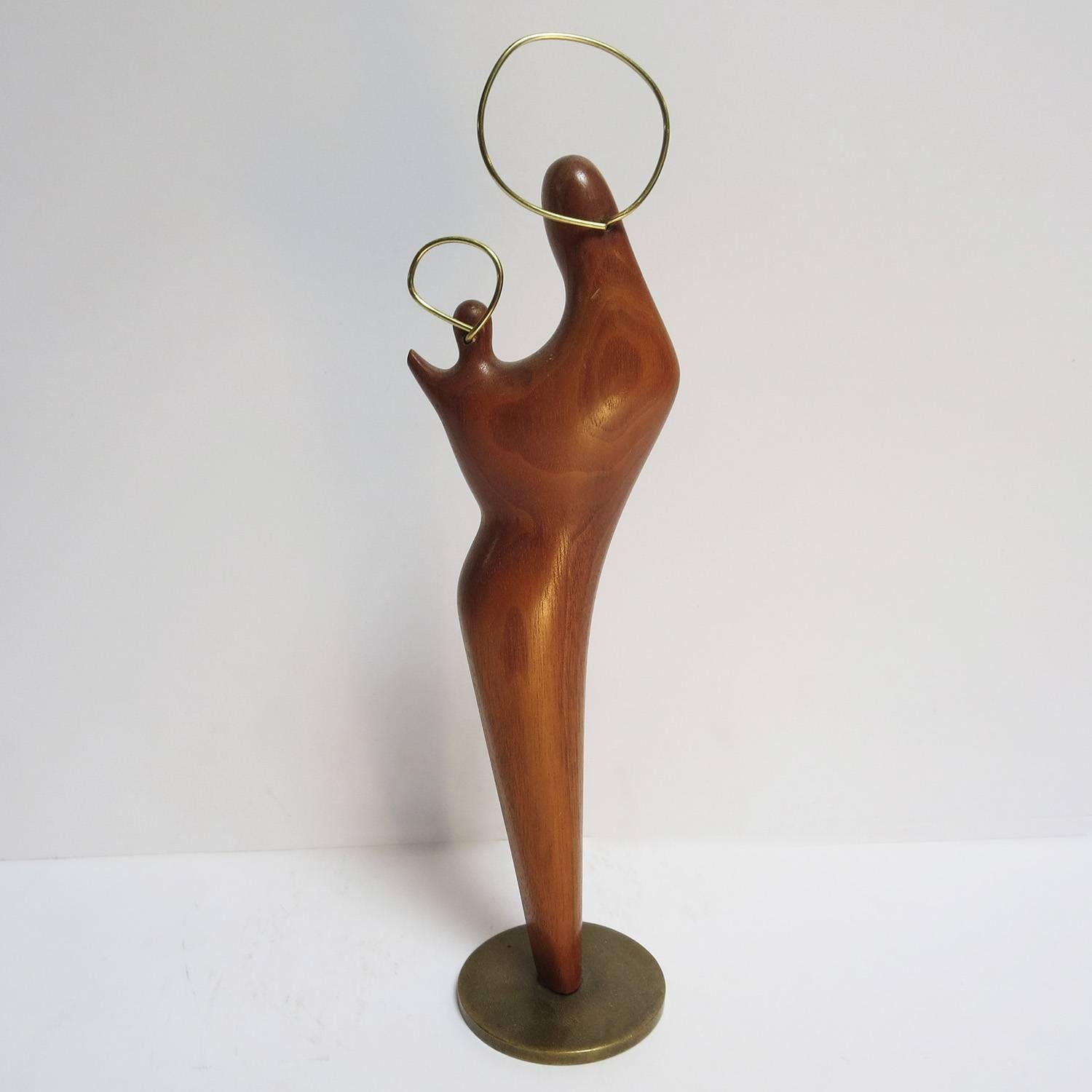 Mid-20th Century Art Deco Madonna and Child Hagenauer Sculpture