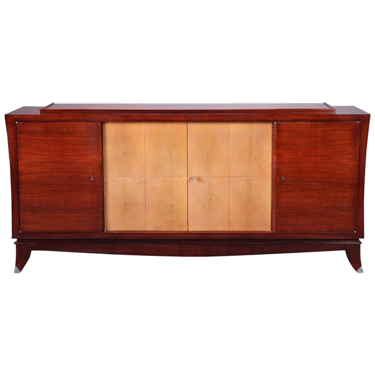 Art Deco Mahogany and Galuchat For Sale at 1stDibs