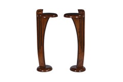 Art Deco Mahogany and Rosewood Pedestal Stand or Side Table