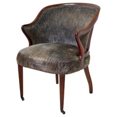 Art Deco Mahogany Armchair, Circa 1940's