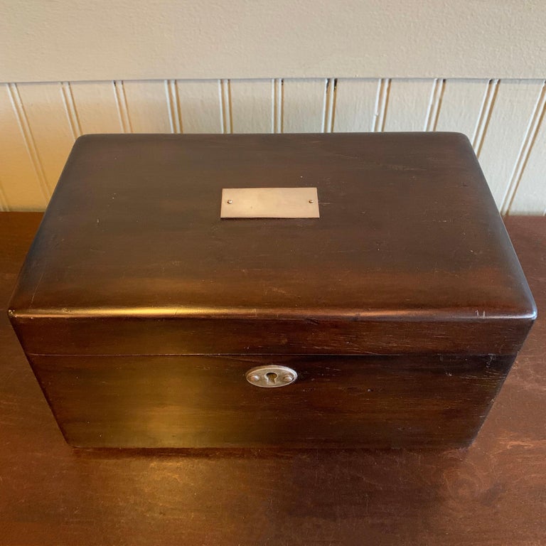 Art Deco Mahogany Boxed Poker Chip Set at 1stDibs art deco poker chips