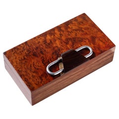 Art Deco Mahogany Cigar Box, Decorative Box, France 1940s