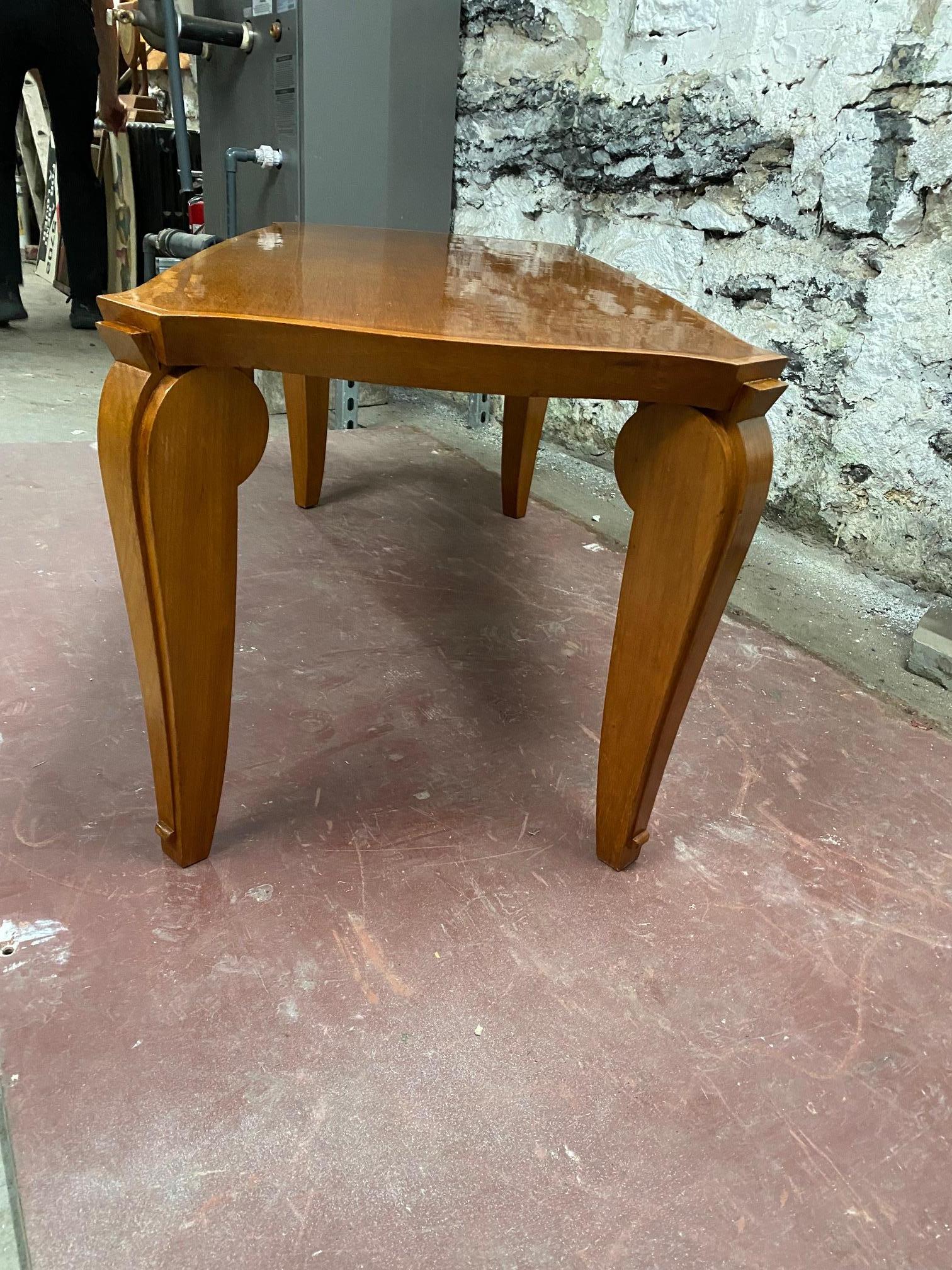 Art Deco Mahogany Coffee Table by Andre Arbus  For Sale 6