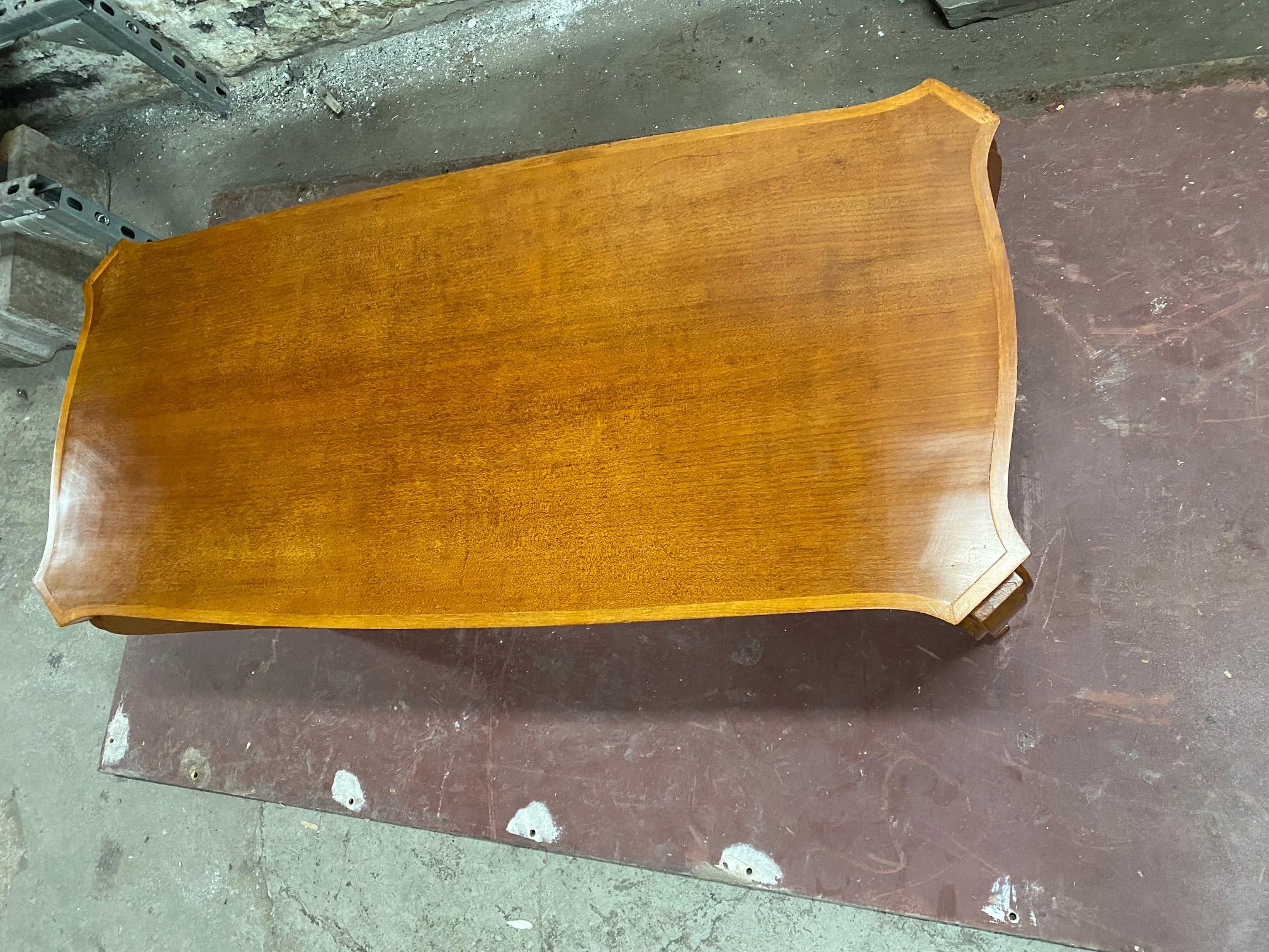Art Deco Mahogany Coffee Table by Andre Arbus  For Sale 7