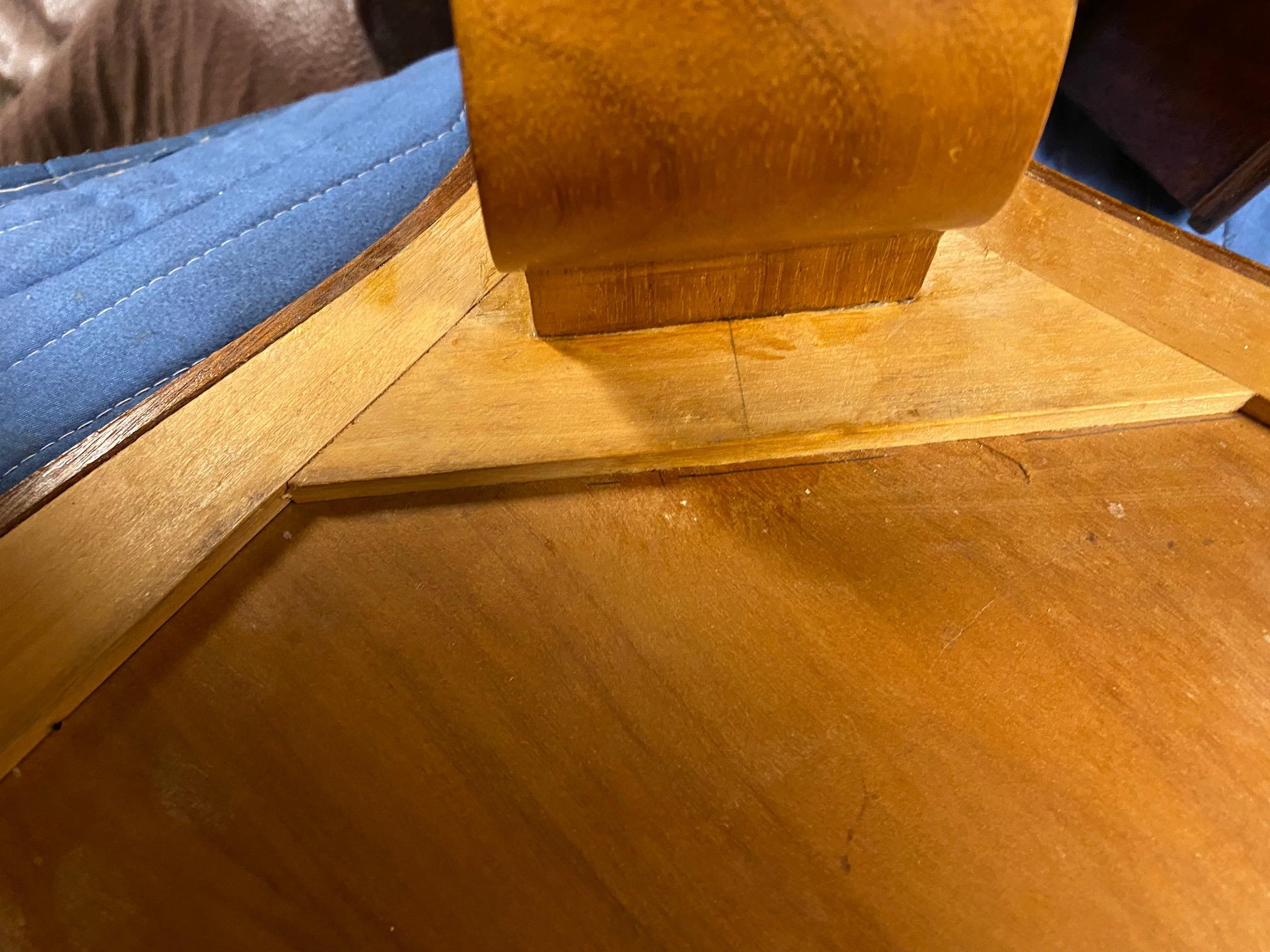 Art Deco Mahogany Coffee Table by Andre Arbus For Sale 9