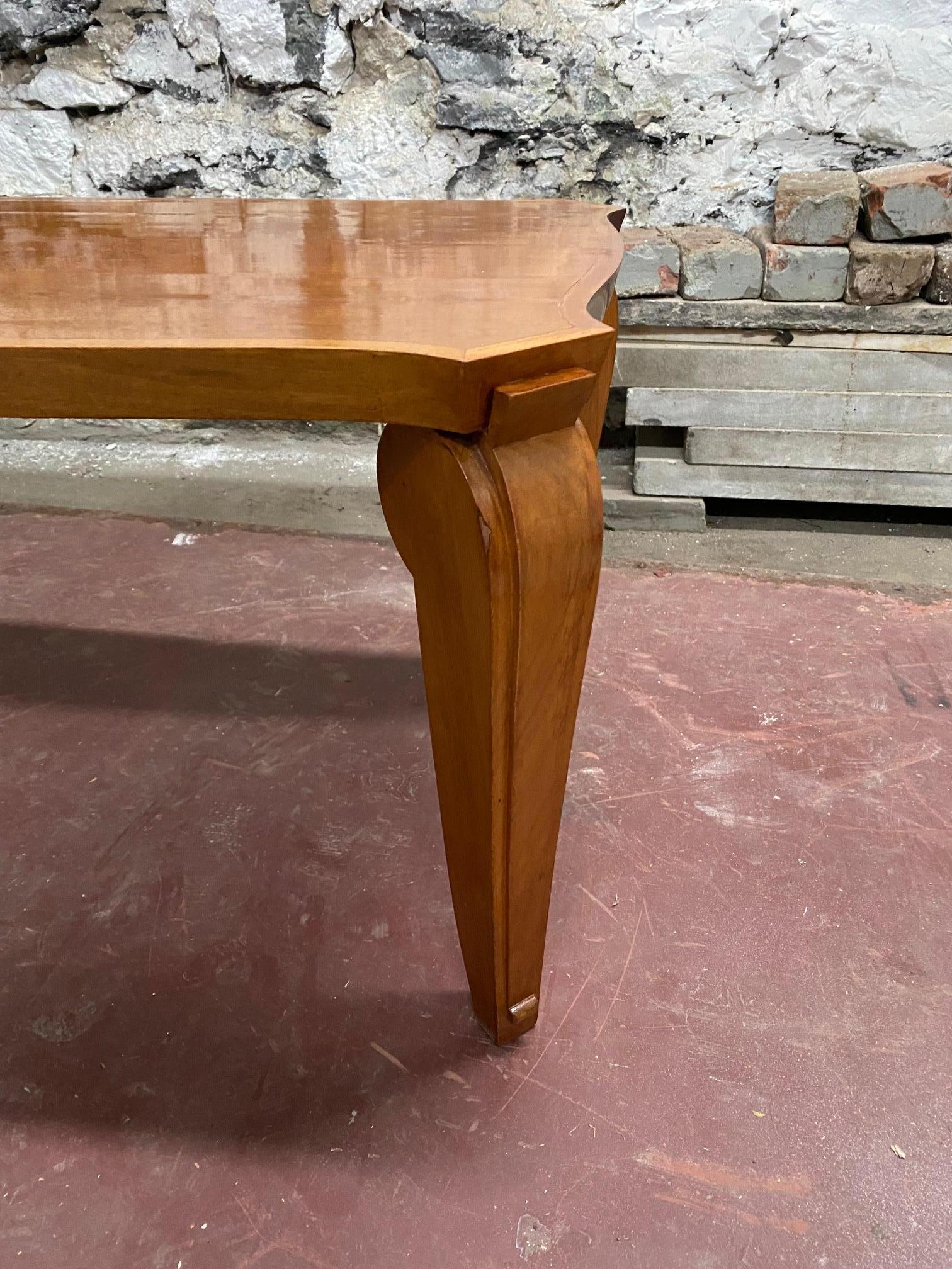 Art Deco Mahogany Coffee Table by Andre Arbus In Good Condition For Sale In Montreal, QC