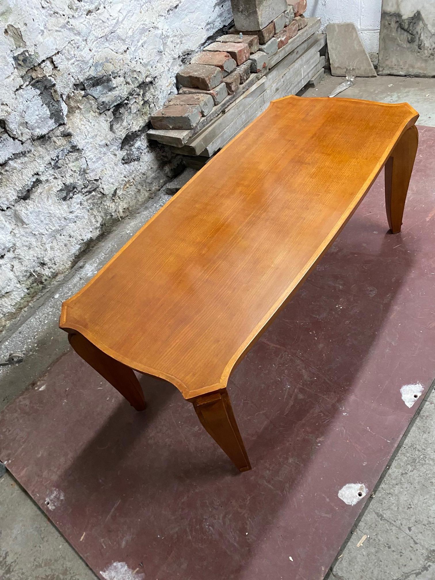 Art Deco Mahogany Coffee Table by Andre Arbus  For Sale 3