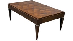 Art Deco Mahogany Coffee Table with Marquetry