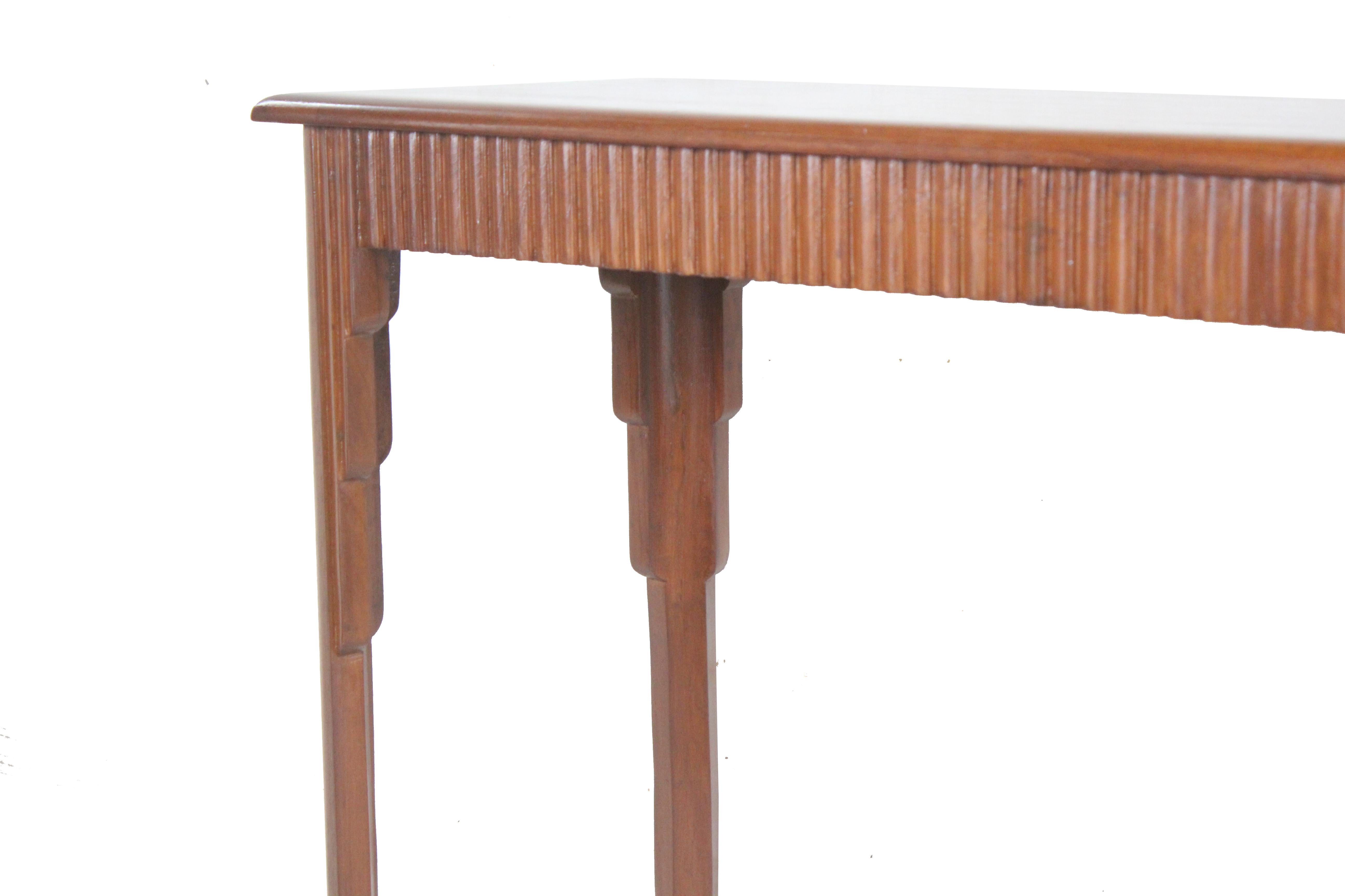 Art Deco Mahogany Console, Serving or Sofa Table In Good Condition In Nantucket, MA