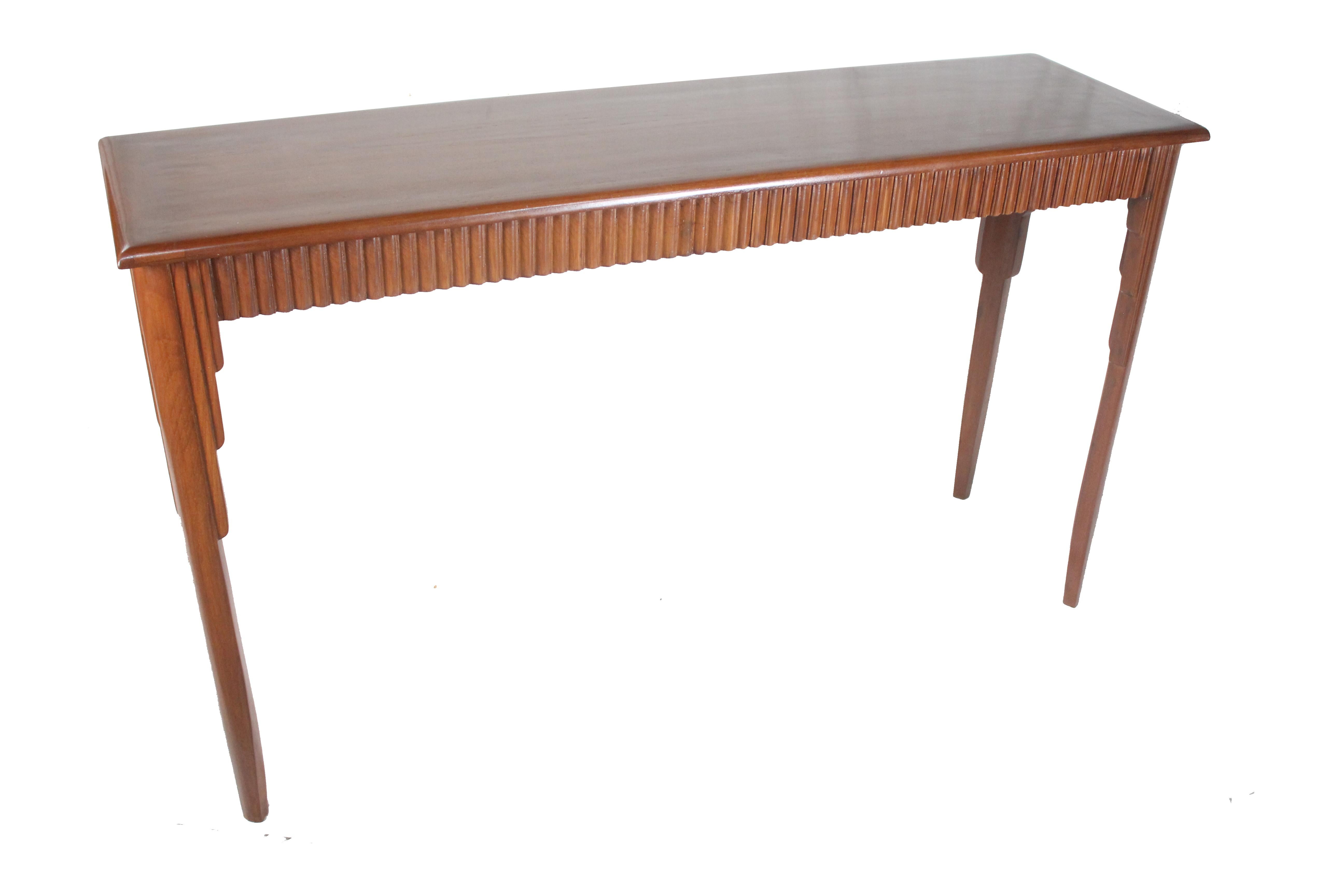 Art Deco Mahogany Console, Serving or Sofa Table 1