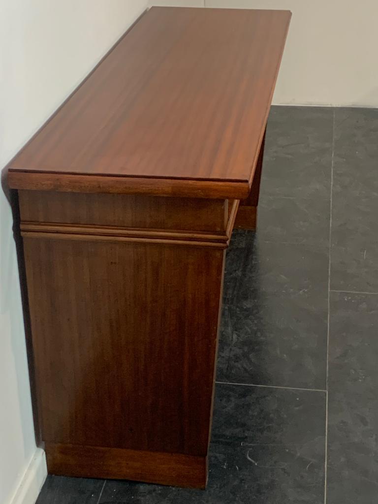 Art Deco Mahogany Console Table with Open Compartments For Sale 9