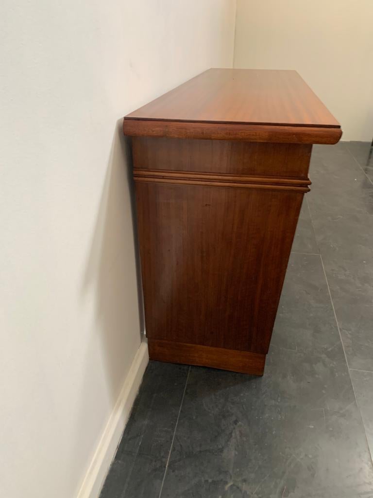 Art Deco Mahogany Console Table with Open Compartments For Sale 2